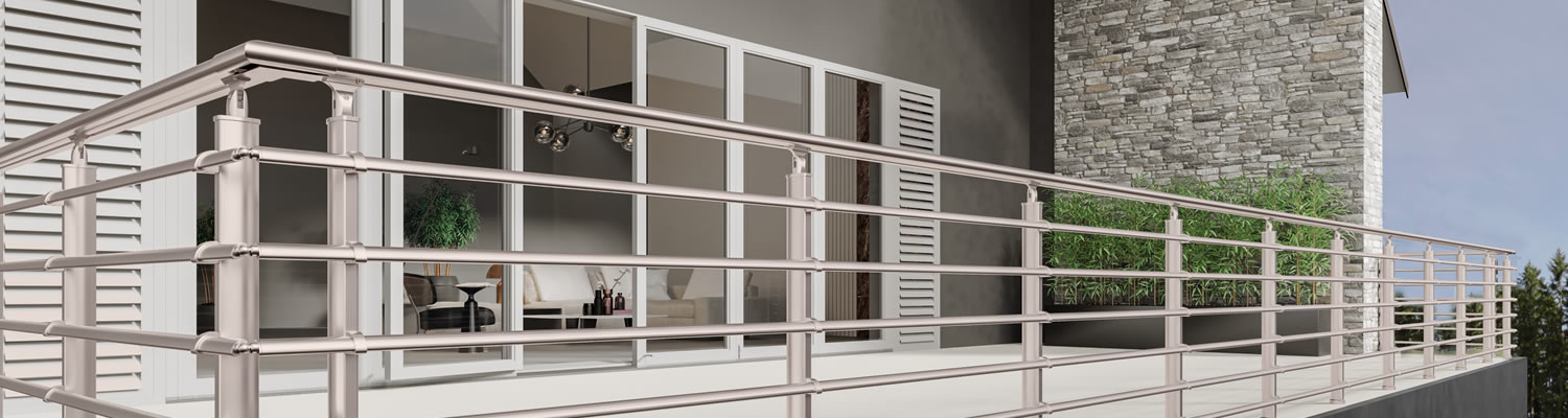Aluminium railing Aluminium fence Aluminium glass railing