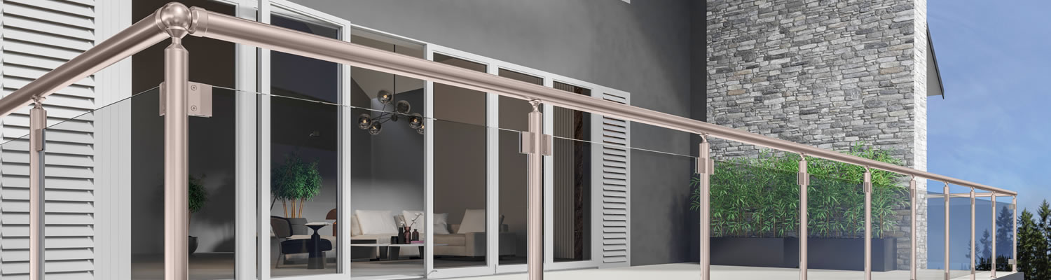 Aluminium railing Aluminium fence Aluminium glass railing