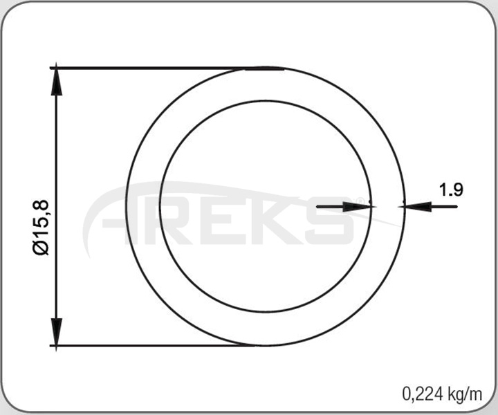 16LIK_BORU_1_9_MM Aluminium railing Aluminium fence Aluminium glass railing