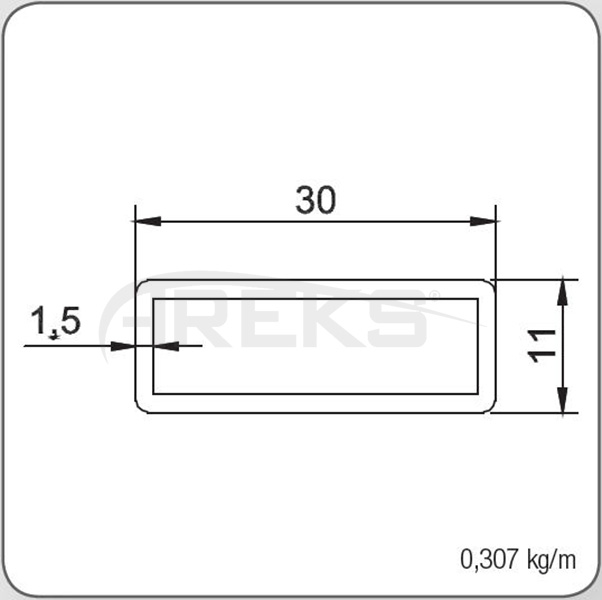 30X11_PROFIL Aluminium railing Aluminium fence Aluminium glass railing