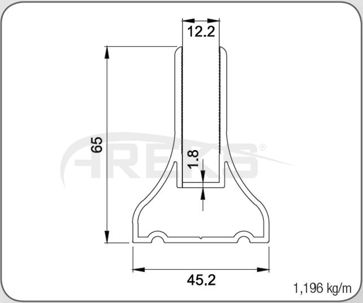 Alt_Etek_Profili_Ciftli Aluminium railing Aluminium fence Aluminium glass railing