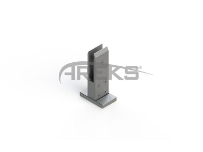 Kare_Lama_Cam_Tasiyici_12mm Aluminium railing Aluminium fence Aluminium glass railing