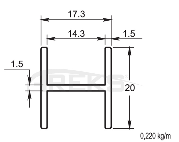 20X17_3_CIT_PROFILI Aluminium railing Aluminium fence Aluminium glass railing