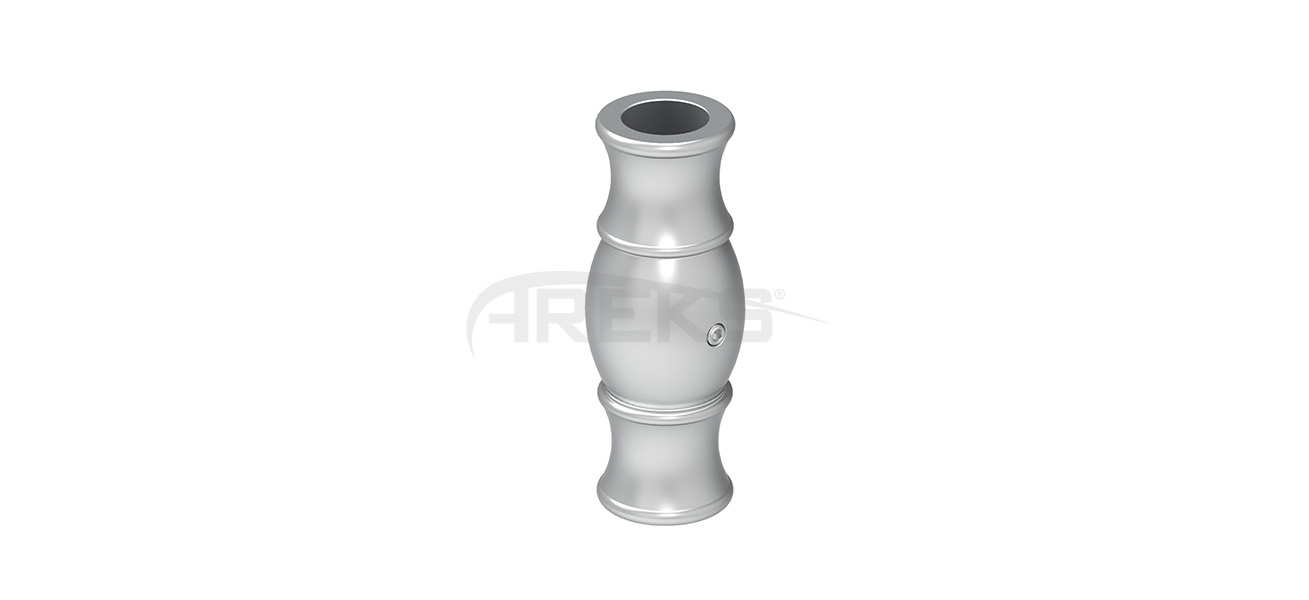 16lik_Dekorlu_Flans Aluminium railing Aluminium fence Aluminium glass railing