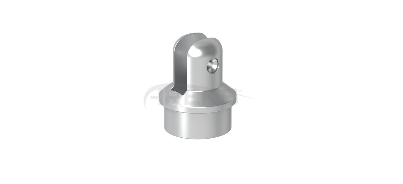 40lik_Boru_Yarikli_Tapa Aluminium railing Aluminium fence Aluminium glass railing