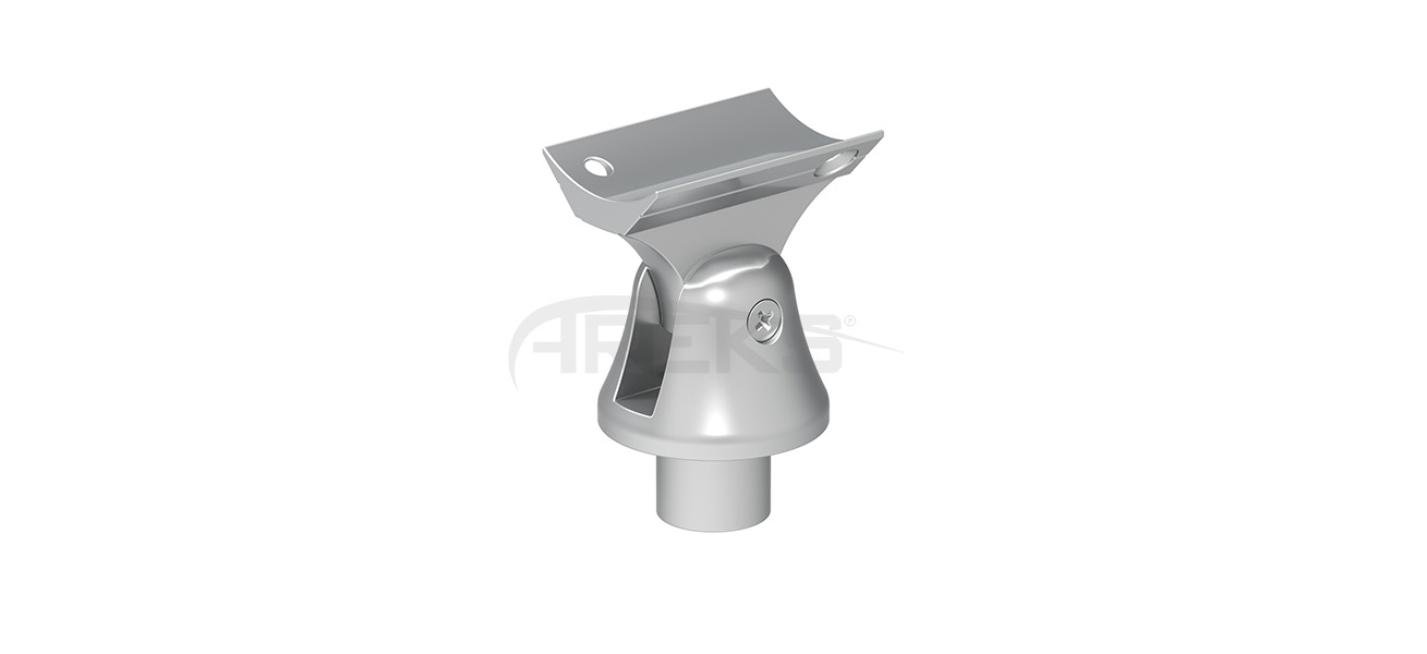 40lik_Dikme_Dekorlu_Mafsal_Takimi Aluminium railing Aluminium fence Aluminium glass railing