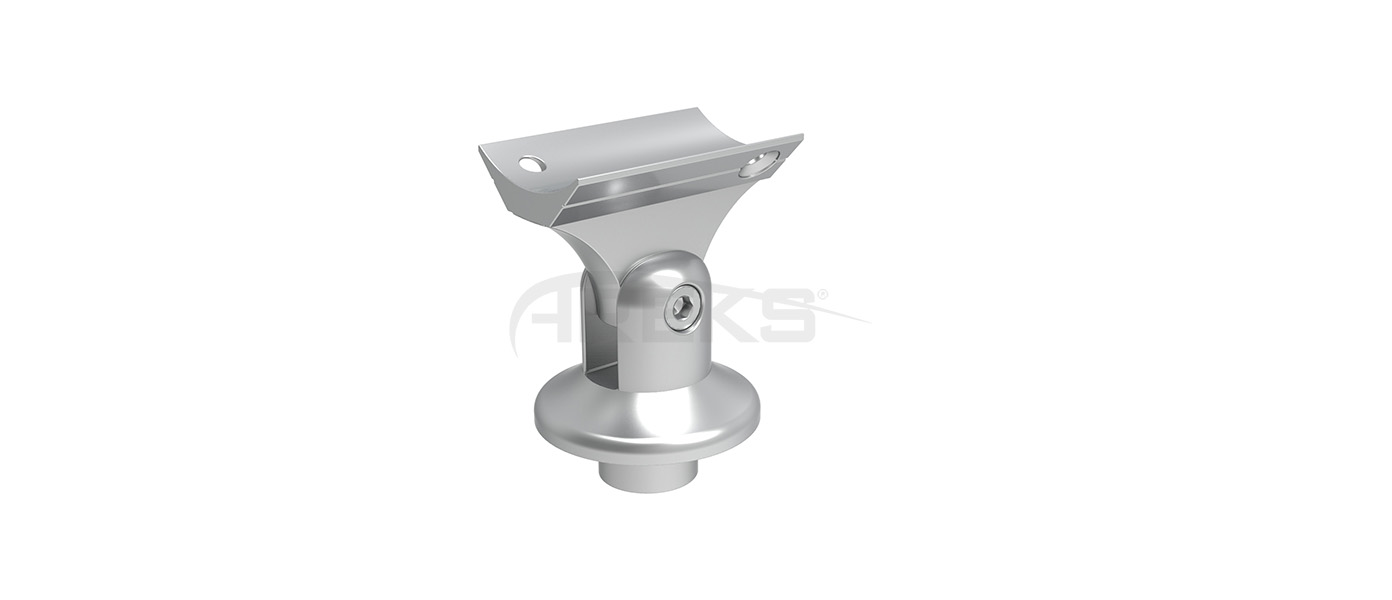 40lik_Dikme_Mafsal_Takimi_Sapkali Aluminium railing Aluminium fence Aluminium glass railing