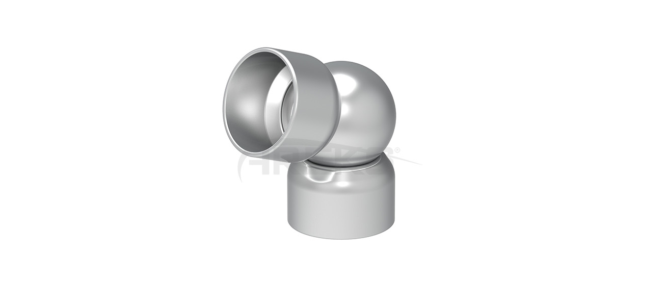 40lik_Ayarli_Kure_Dirsek Aluminium railing Aluminium fence Aluminium glass railing