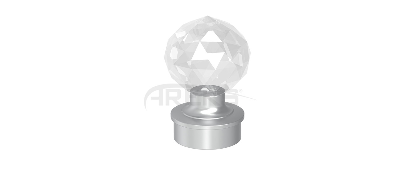 50x70_Kristal_Dekorlu_Tapa Aluminium railing Aluminium fence Aluminium glass railing