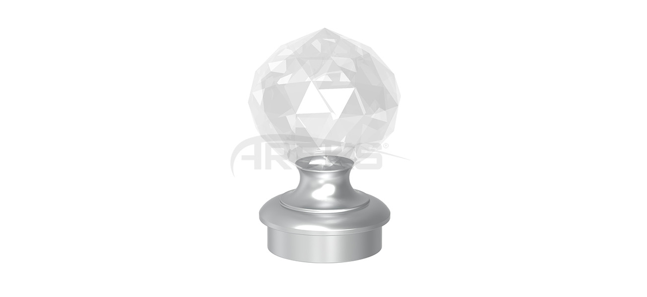 65x80_Kristal_Dekorlu_Tapa Aluminium railing Aluminium fence Aluminium glass railing