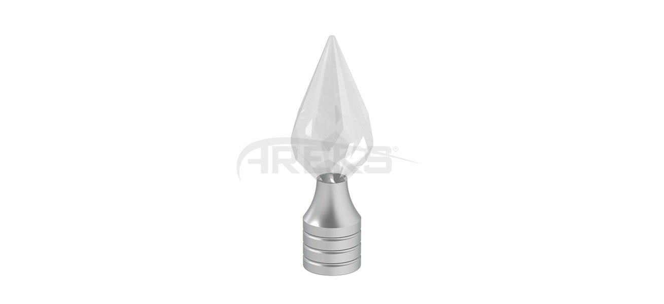 16lik_Mizrak_Kristal_Dekorlu_Tapa_ Aluminium railing Aluminium fence Aluminium glass railing