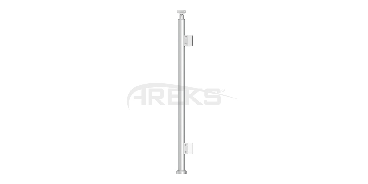 40lik_Dikme_Takimi_Tekli_Cam_Tutamakli_85_cm Aluminium railing Aluminium fence Aluminium glass railing