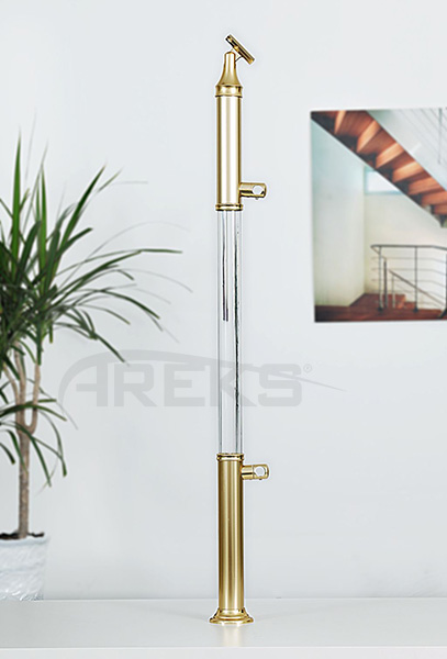 Cap_38LIK_IKI_EMNT__CUBUKLU_SEFFAF_DIKME Aluminium railing Aluminium fence Aluminium glass railing