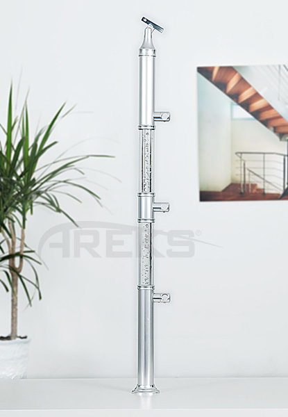 Cap_38LIK_UC_EMNT__CUBUKLU_KABARCIKLI_DIKME Aluminium railing Aluminium fence Aluminium glass railing