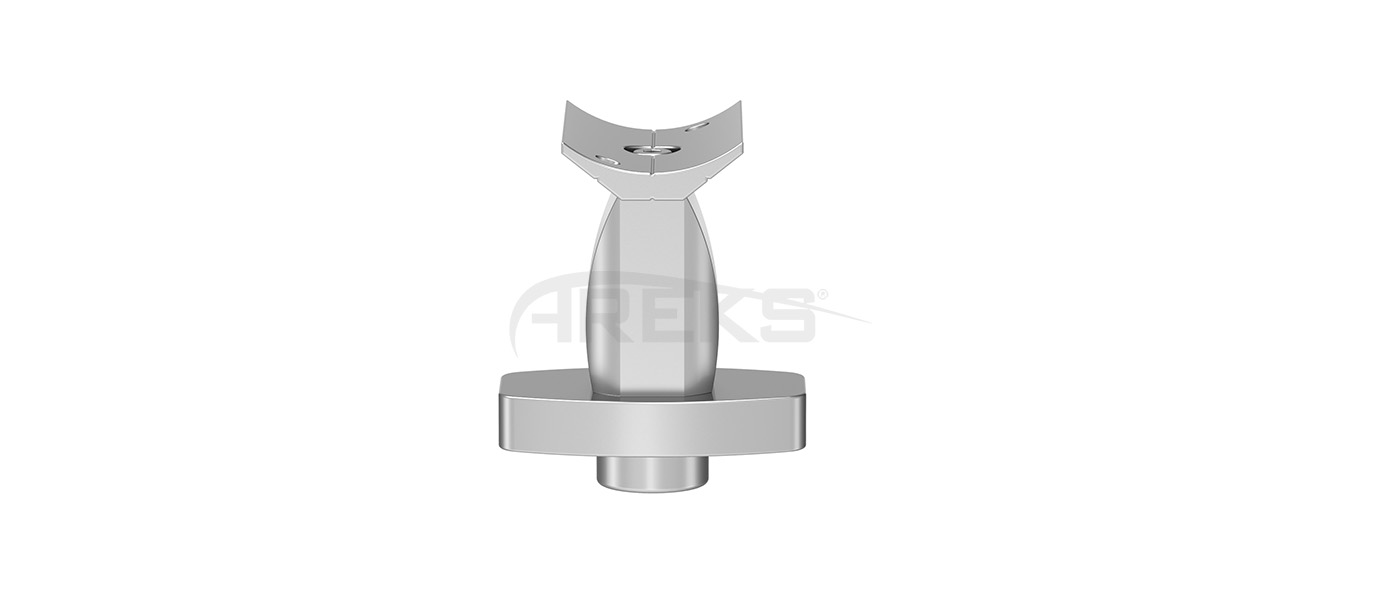 30x50_Elips_Dikme_Sabit_Mafsal Aluminium railing Aluminium fence Aluminium glass railing