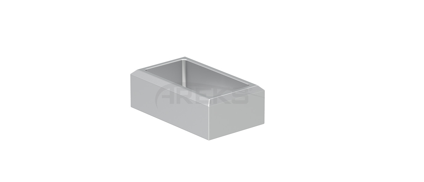 25X50_DIKME_FLANSI Aluminium railing Aluminium fence Aluminium glass railing