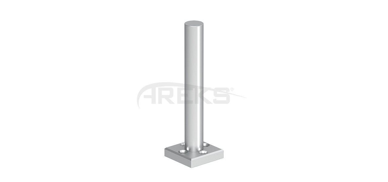 40x40_Flans_Ahsap_Ankraj Aluminium railing Aluminium fence Aluminium glass railing