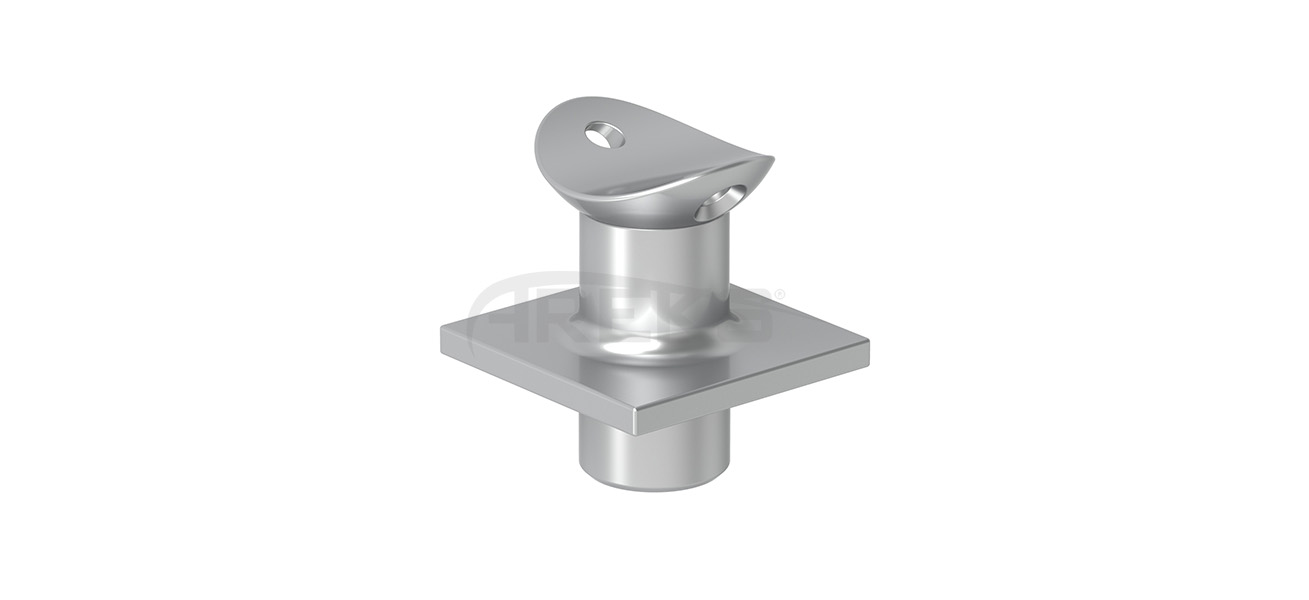 40x40_Kare_Dikme_50_lik_Boru_Sabit_Mafsal Aluminium railing Aluminium fence Aluminium glass railing