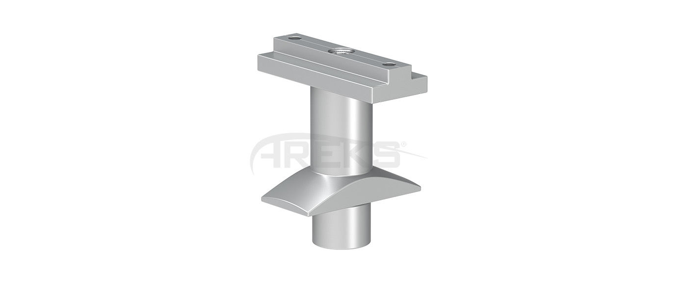 25X50_Dikme_Sabit_Mafsal Aluminium railing Aluminium fence Aluminium glass railing