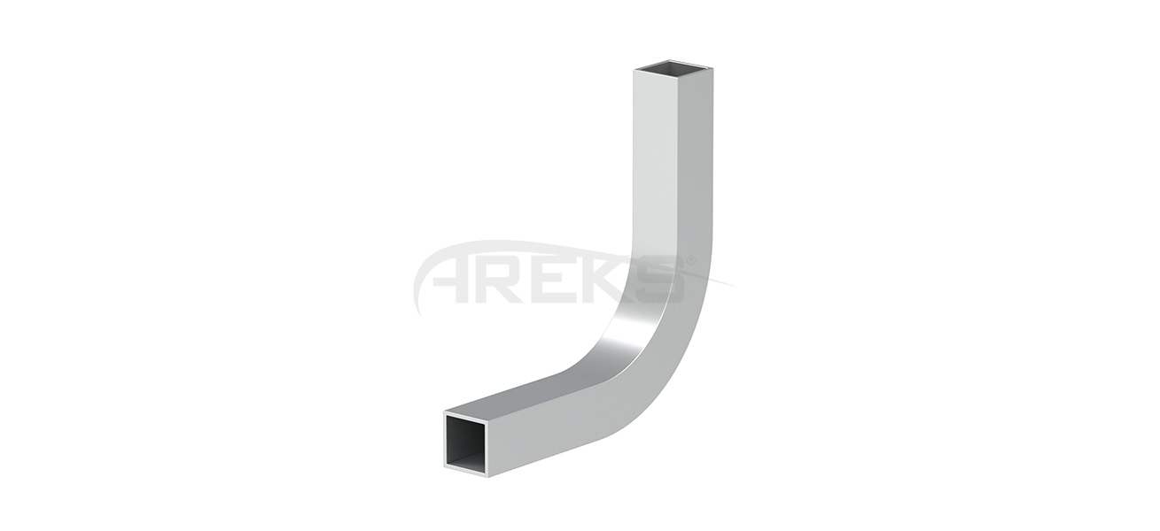 14x14_Kare_Bos_90_Derece_Dirsek Aluminium railing Aluminium fence Aluminium glass railing