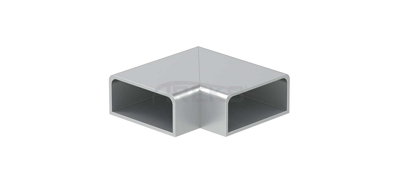 25X60_90_Derece_Donus Aluminium railing Aluminium fence Aluminium glass railing
