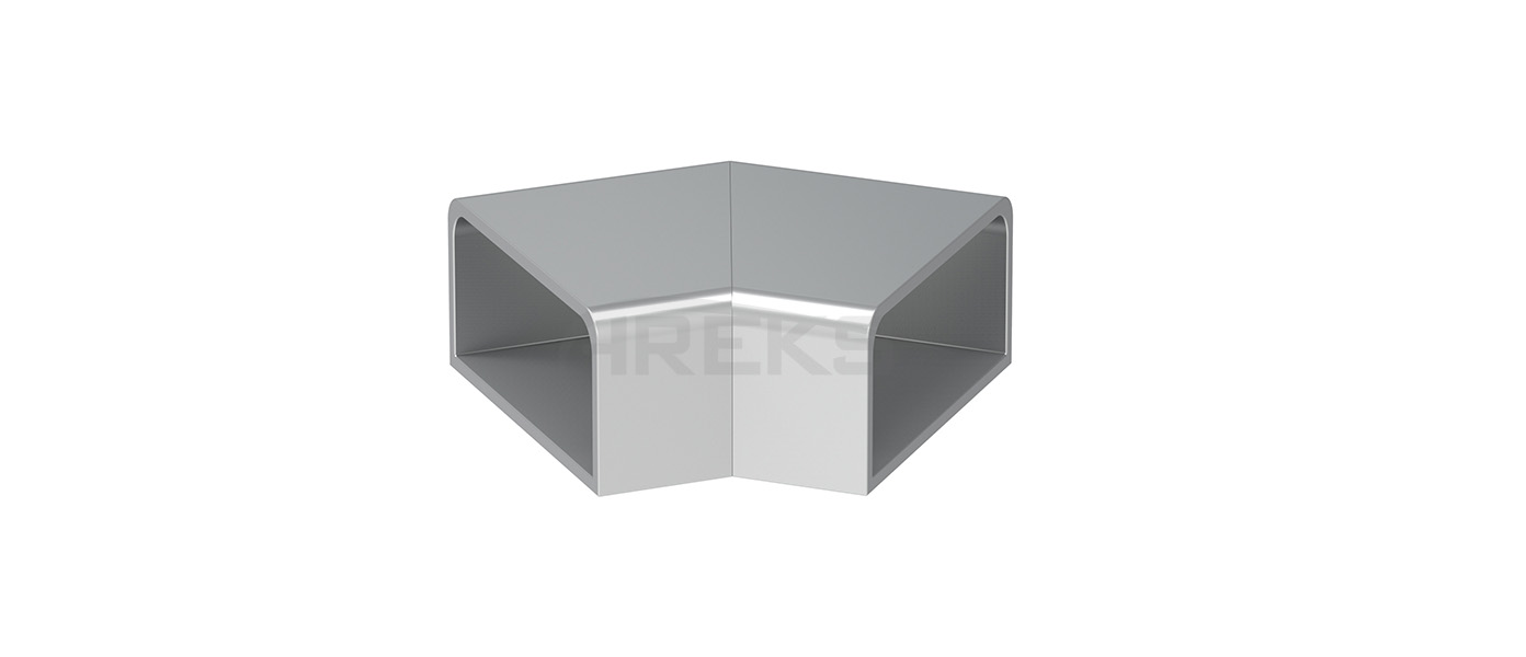 25X60_135_Derece_Donus Aluminium railing Aluminium fence Aluminium glass railing