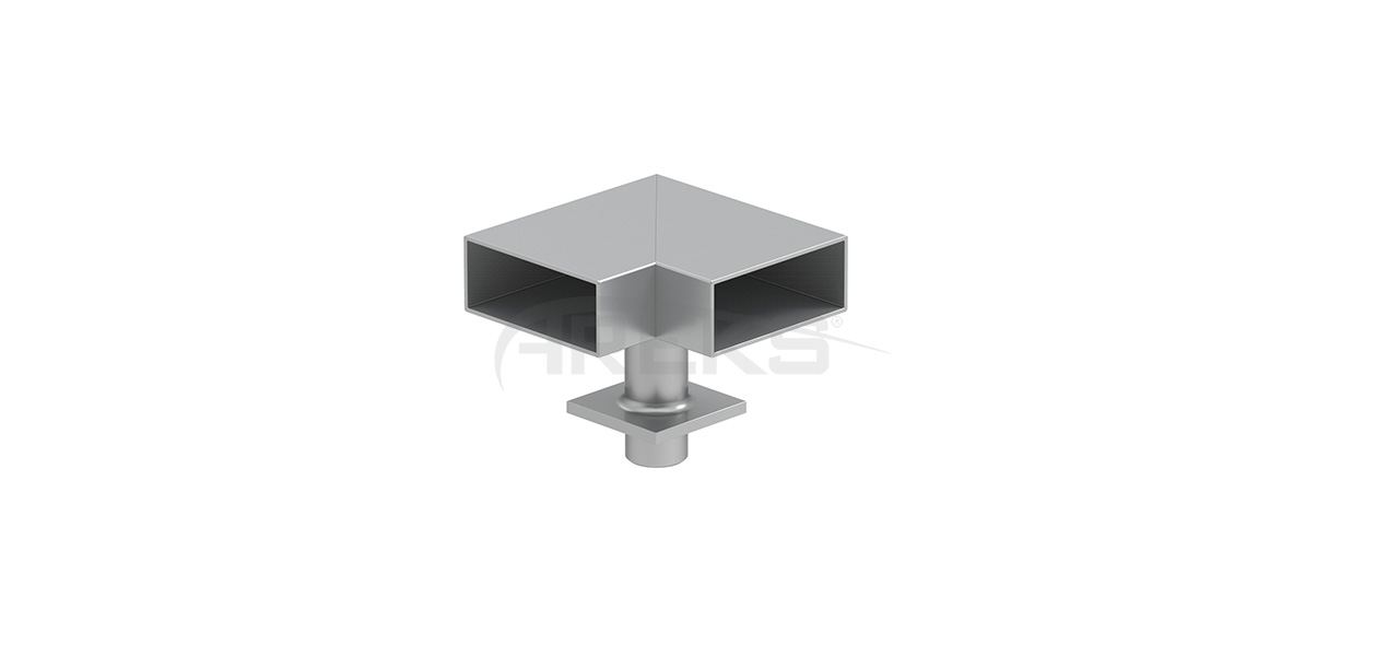 30x80_90_Derece_Mafsalli_Donus Aluminium railing Aluminium fence Aluminium glass railing