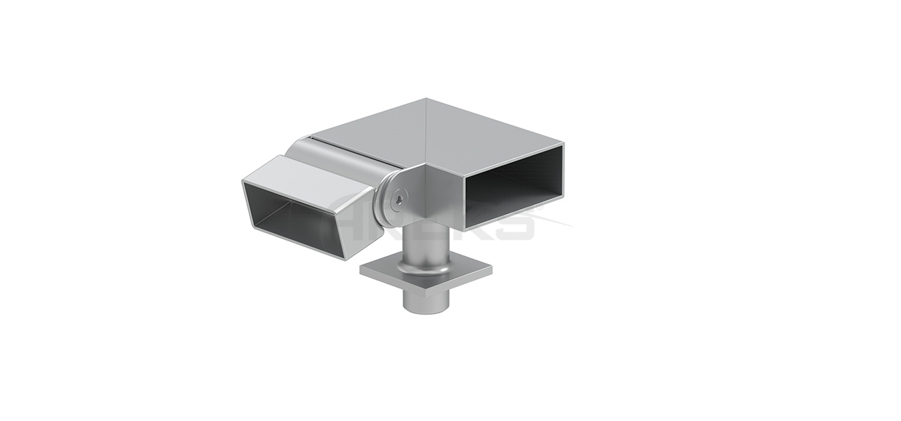 25x60_90_Derece_Mafsalli_Sol_Donus Aluminium railing Aluminium fence Aluminium glass railing
