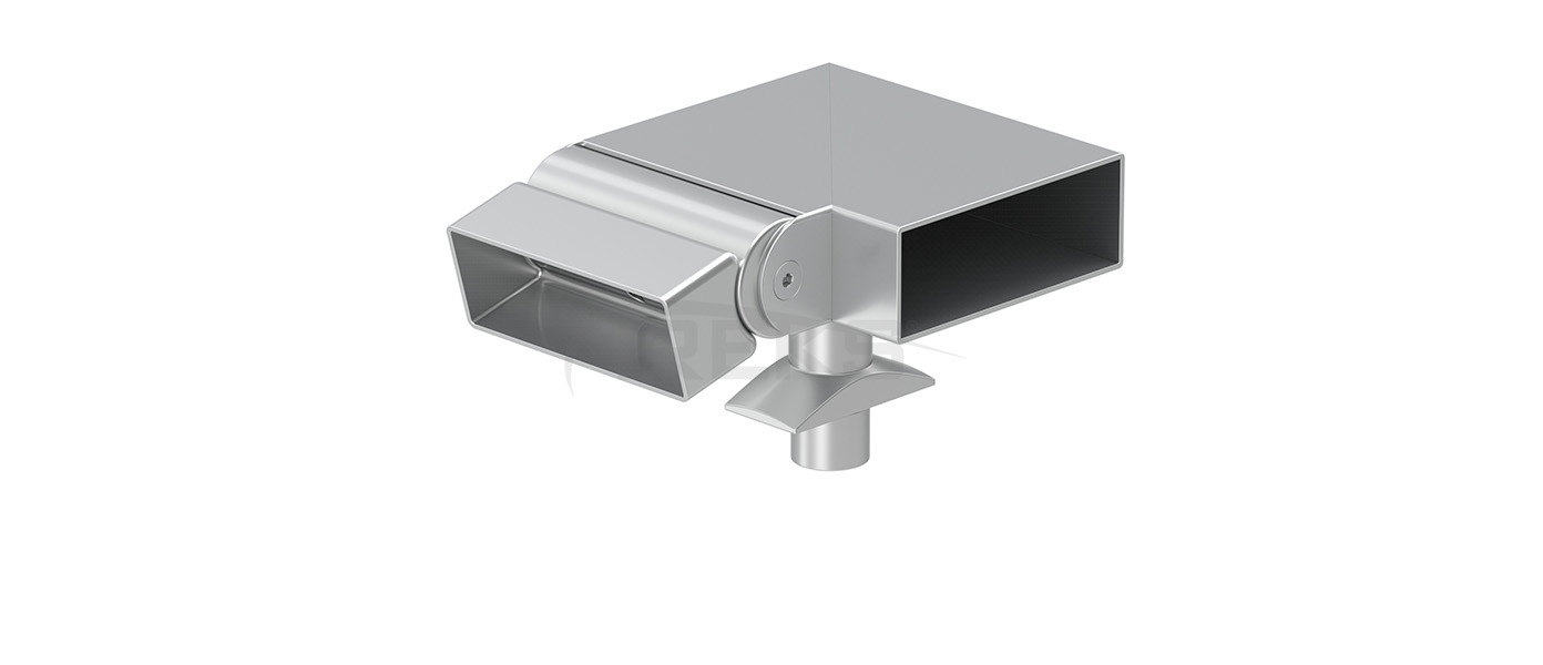 25X60_90_Derece_Mafsalli_Sol_Donus_25x50_Dikme Aluminium railing Aluminium fence Aluminium glass railing