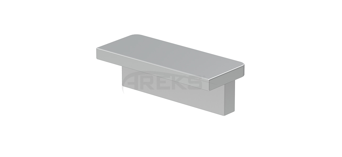 25x60_Kare_Boru_Tapasi Aluminium railing Aluminium fence Aluminium glass railing
