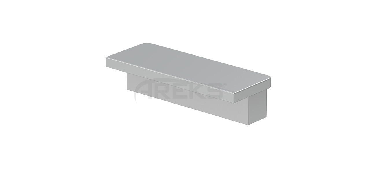 30x80_Kare_Boru_Tapasi Aluminium railing Aluminium fence Aluminium glass railing
