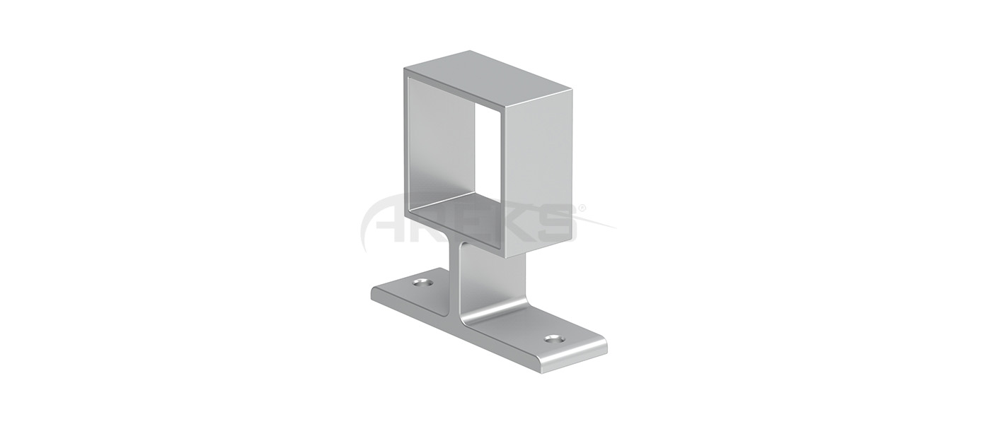 40x40_Kare_Dikme_Yandan_Baglanti_Takimi Aluminium railing Aluminium fence Aluminium glass railing