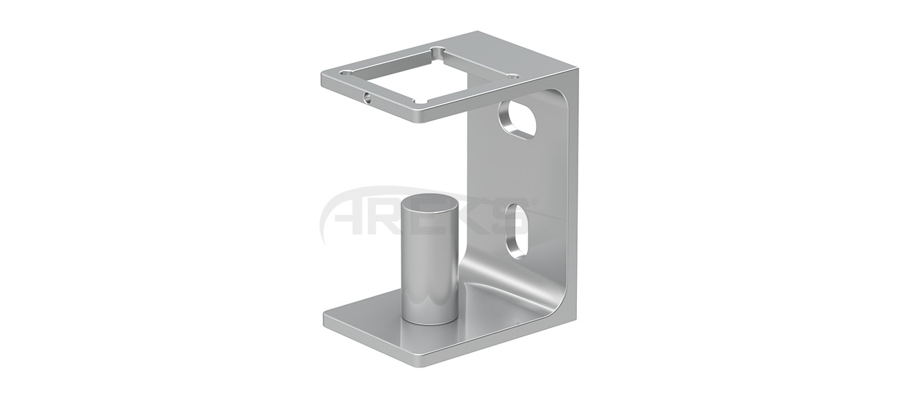 40X40_Kare_Dikme_Yandan_Ozel_Baglanti_Takimi_10_cm Aluminium railing Aluminium fence Aluminium glass railing
