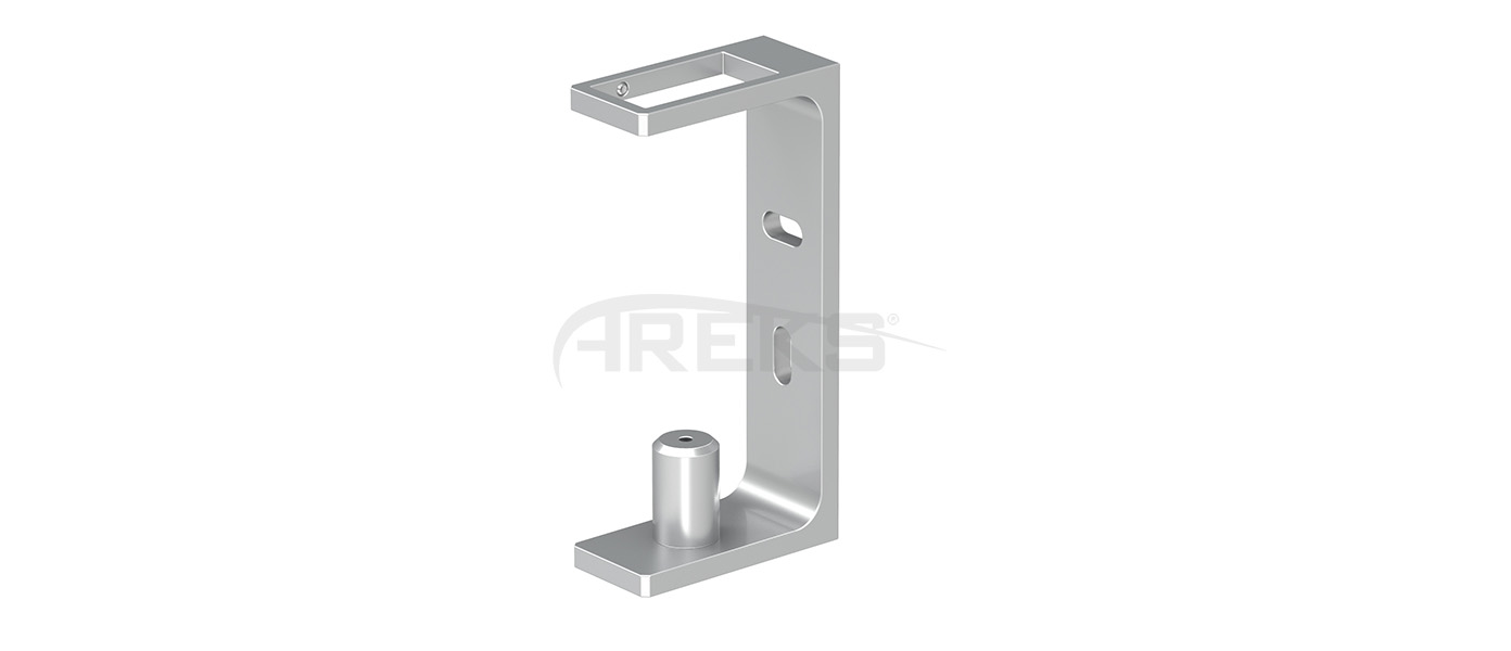 25X50_Dikme_Yandan_Baglanti_Takimi_15_cm Aluminium railing Aluminium fence Aluminium glass railing
