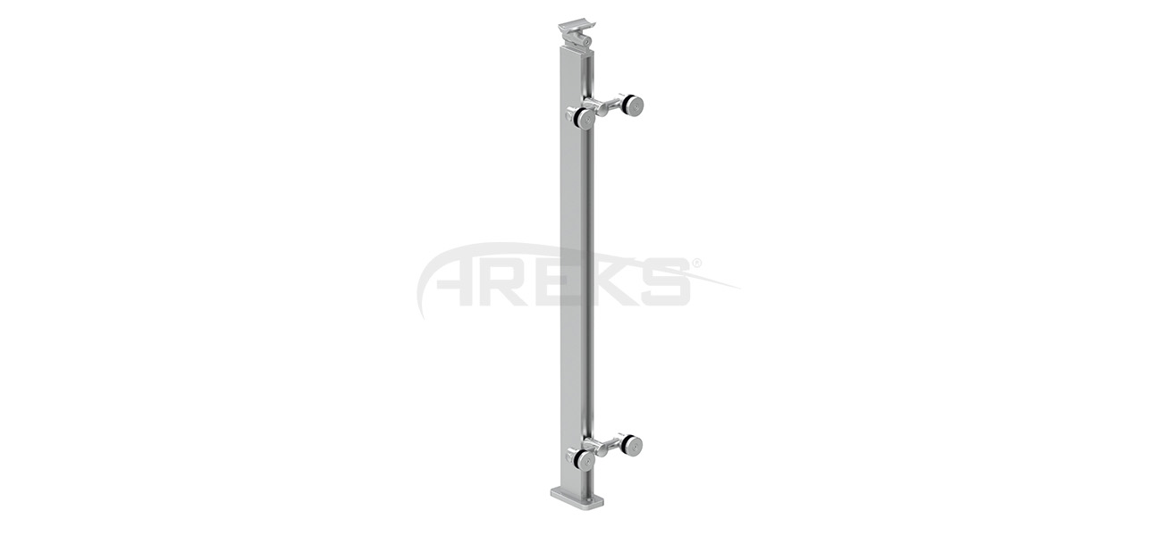 30x55_Kare_Spiderli_Dikme_Takimi_85_cm Aluminium railing Aluminium fence Aluminium glass railing